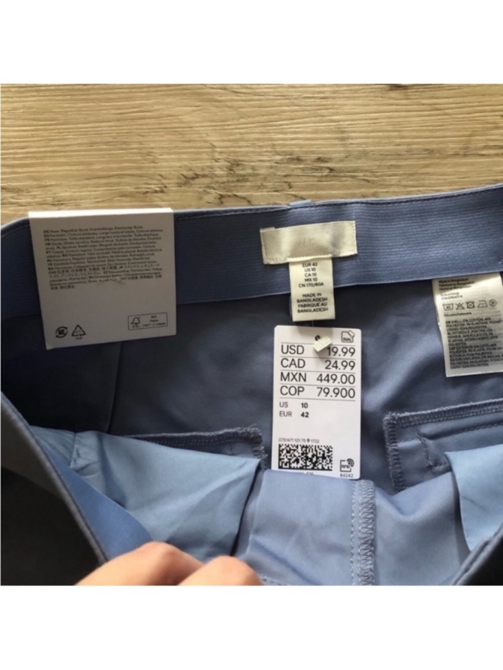 Tailored Light Blue Women's Trousers - Picture 5 of 9